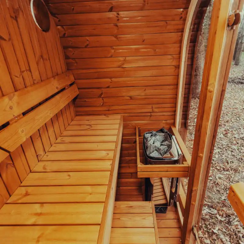 Mande MW12 ThermoWood Outdoor Sauna - My Luxury Home Spa
