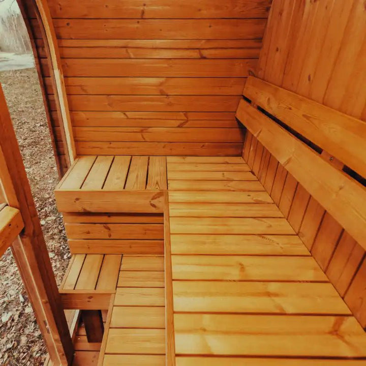 Mande MW12 ThermoWood Outdoor Sauna - My Luxury Home Spa