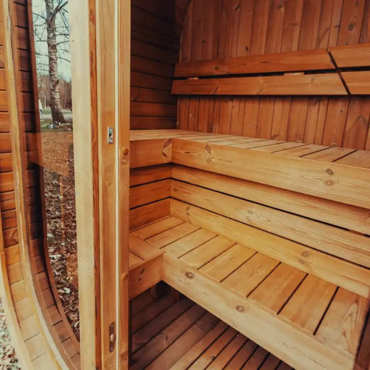 Mande MW12 ThermoWood Outdoor Sauna - My Luxury Home Spa