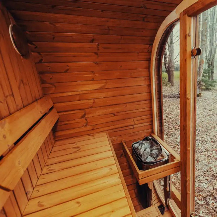 Mande MW12 ThermoWood Outdoor Sauna - My Luxury Home Spa