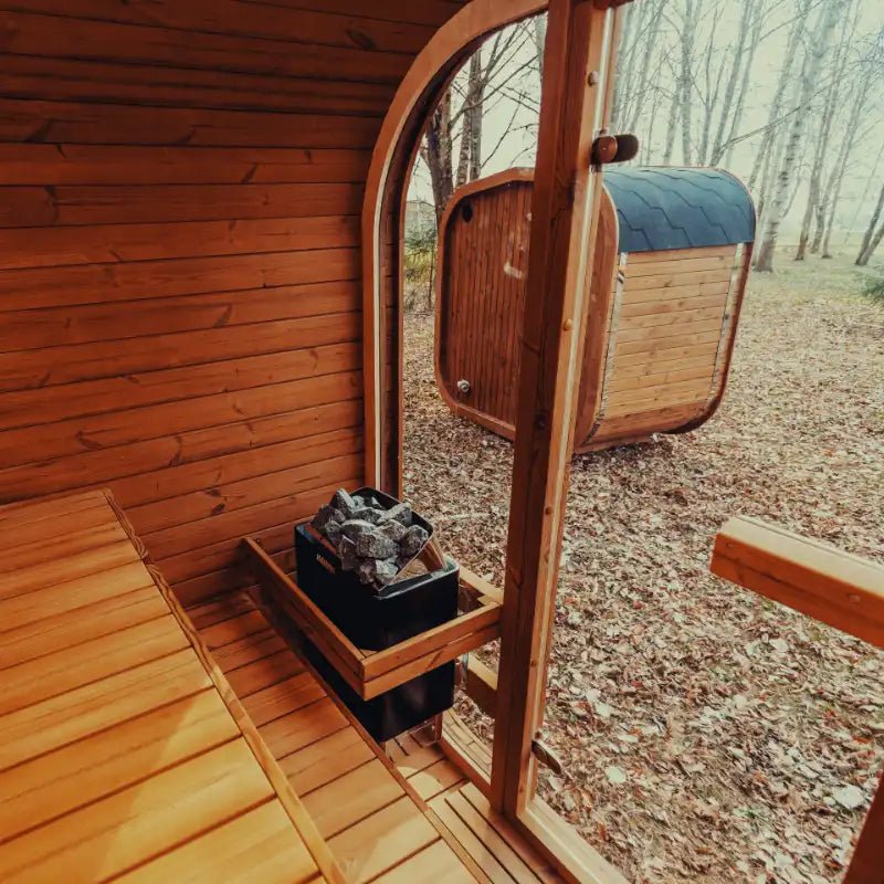 Mande MW16 ThermoWood Outdoor Sauna - My Luxury Home Spa