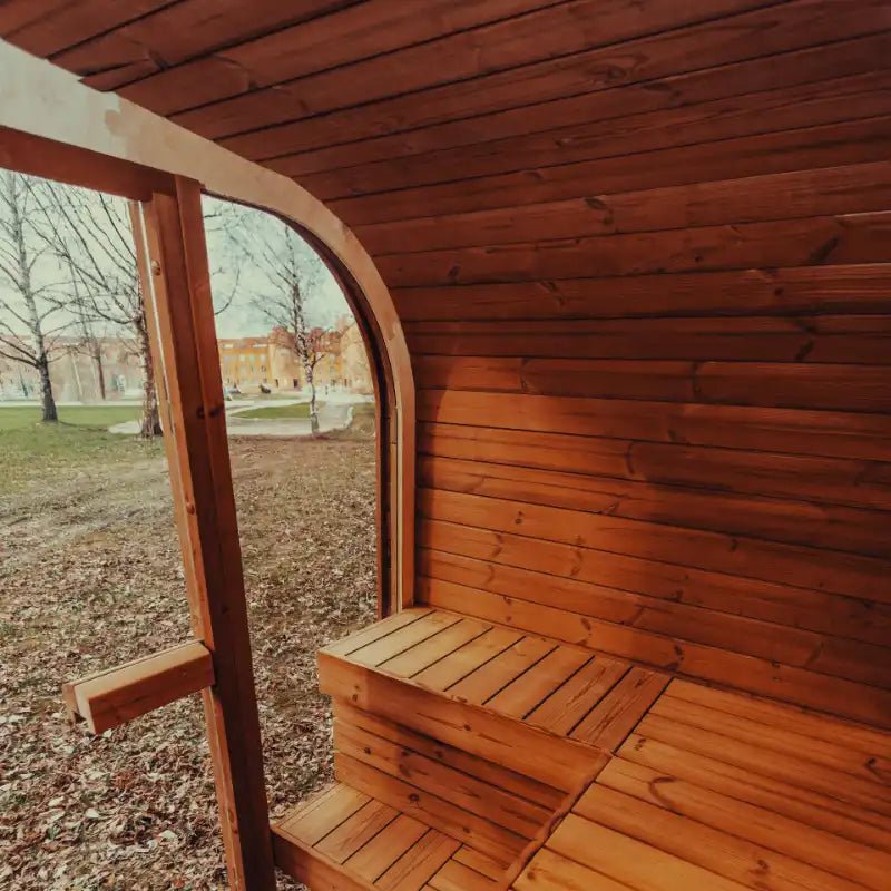 Mande MW16 ThermoWood Outdoor Sauna - My Luxury Home Spa