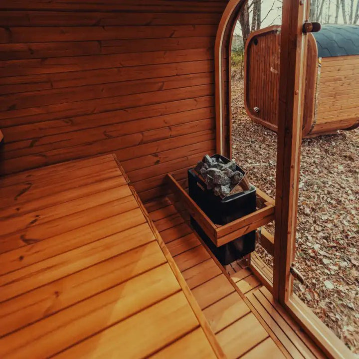 Mande MW16 ThermoWood Outdoor Sauna - My Luxury Home Spa