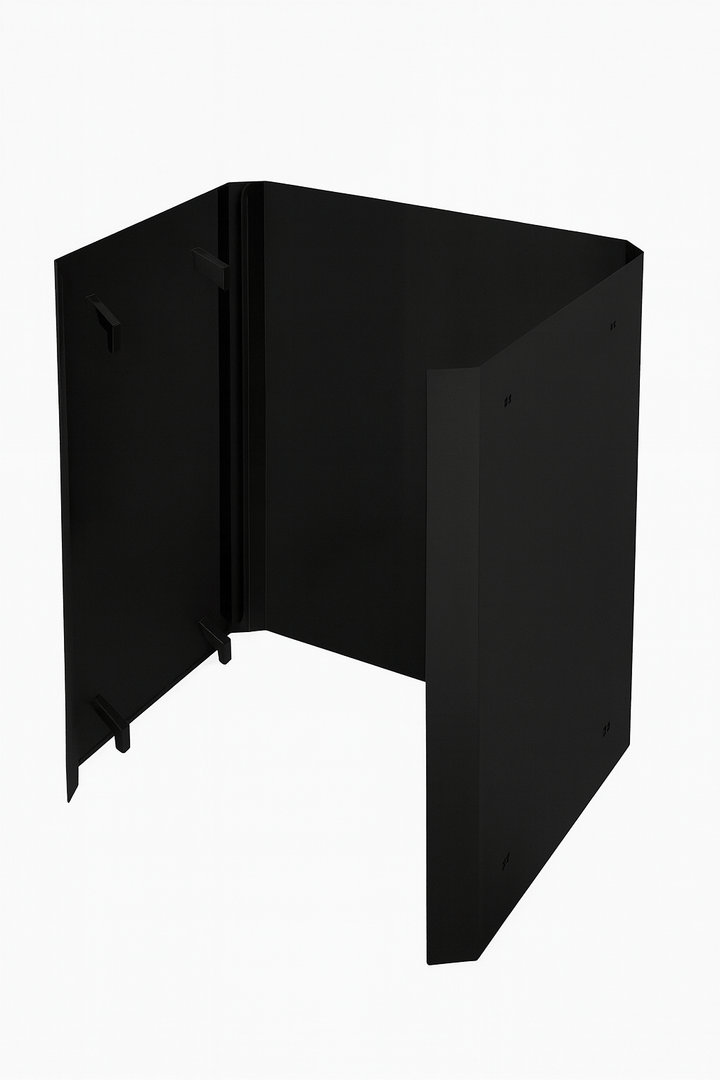 Narvi Kuru safety wall set in sleek black design for secure installation in various settings