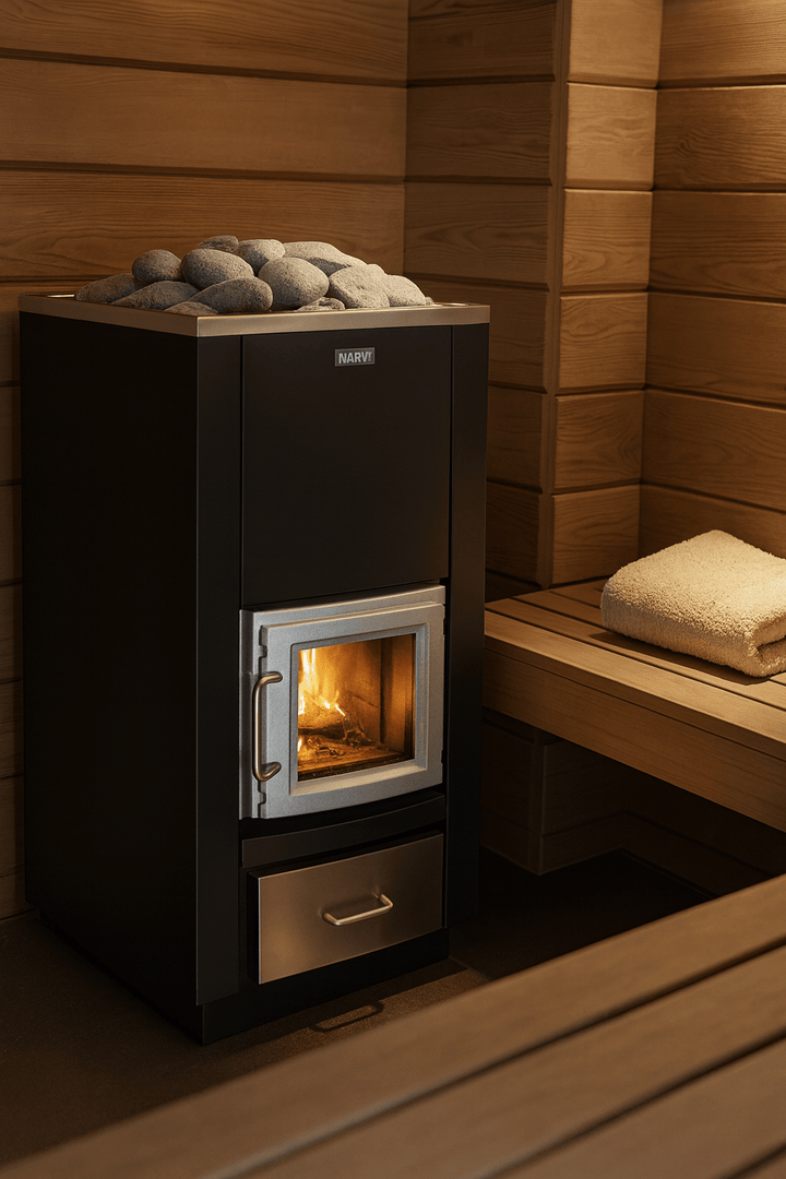 Narvi 30 - 50kW Wood - Burning Sauna Stove - My Luxury Home Spa