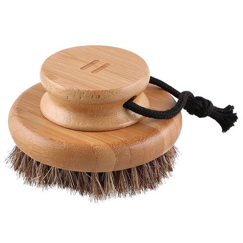 Rento natural body brush for sauna made of bamboo and natural bristles for exfoliating skin
