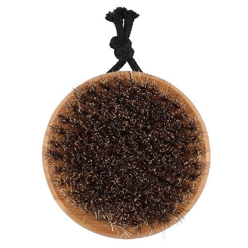 Rento natural body brush for sauna with a wooden base and soft bristles for effective skin exfoliation