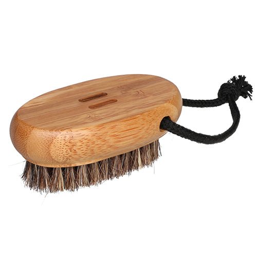 Rento natural nail brush for spa with a bamboo handle and soft bristles for gentle cleaning