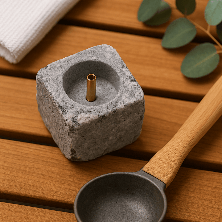 Hukka SaunaSimo Authentic Finnish Carelian Soapstone Sauna Accessory - My Luxury Home Spa