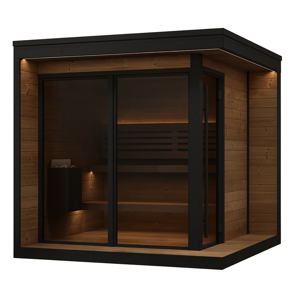 SaunaLife GL6 Garden Luxury Series Outdoor Sauna Kit - My Luxury Home Spa