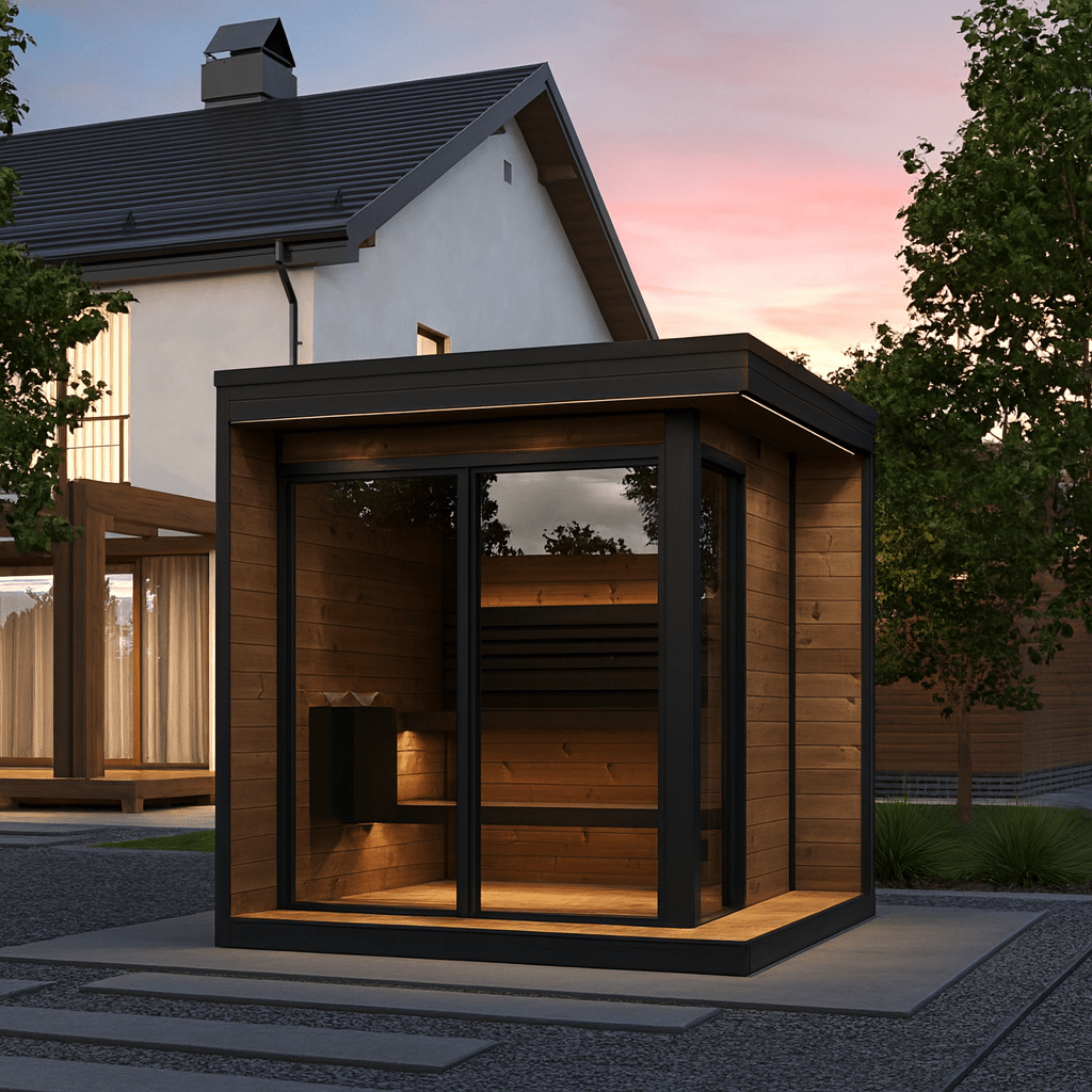 SaunaLife GL6 Garden Luxury Series Outdoor Sauna Kit - My Luxury Home Spa
