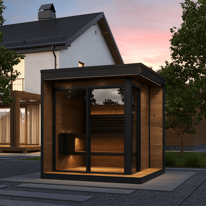 SaunaLife GL6 Garden Luxury Series Outdoor Sauna Kit - My Luxury Home Spa