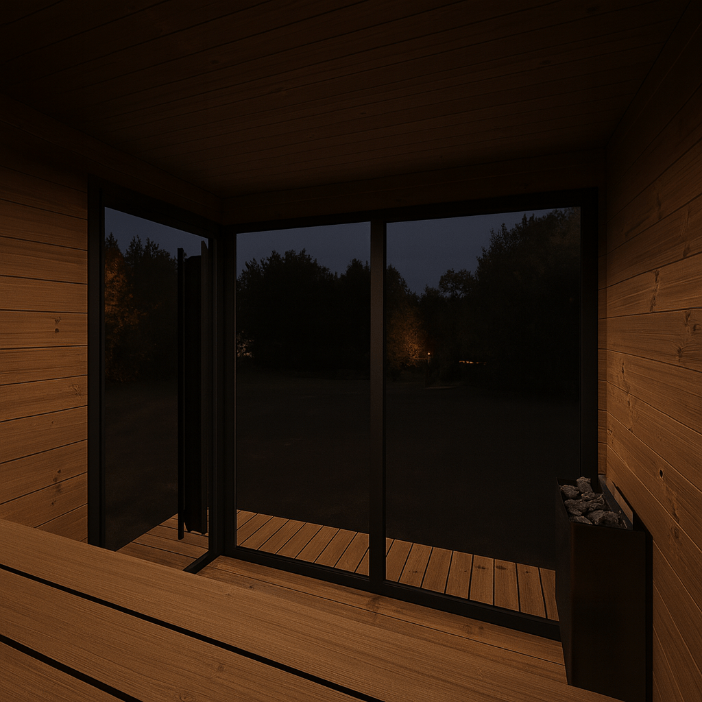 SaunaLife GL6 Garden Luxury Series Outdoor Sauna Kit - My Luxury Home Spa