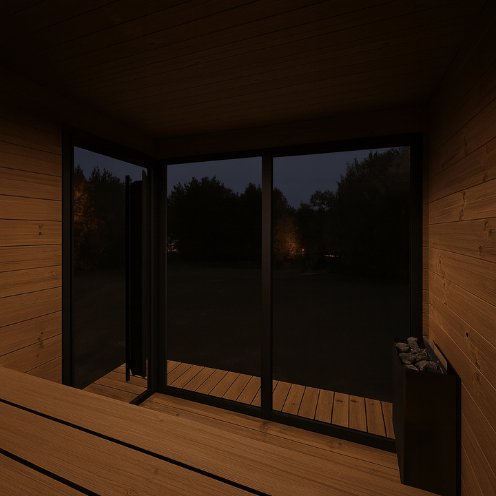 SaunaLife GL6 Garden Luxury Series Outdoor Sauna Kit - My Luxury Home Spa