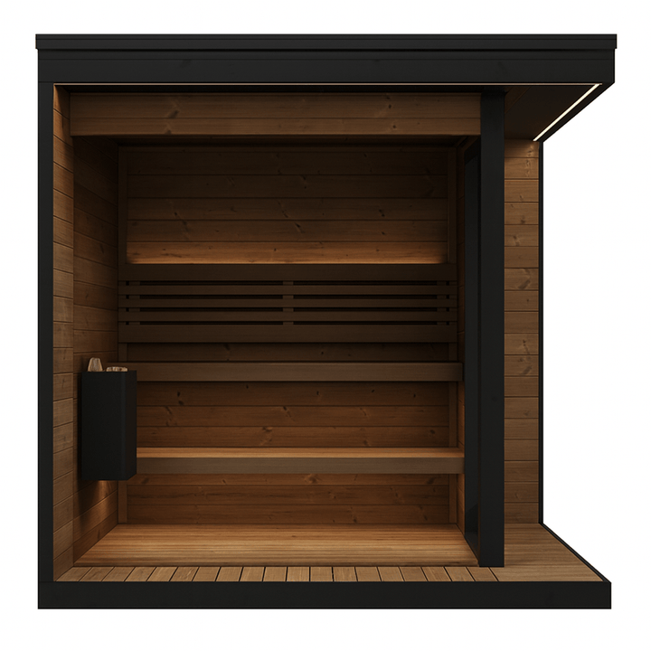 SaunaLife GL6 Garden Luxury Series Outdoor Sauna Kit - My Luxury Home Spa