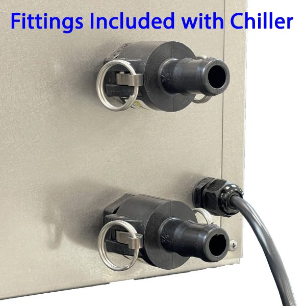 Fittings included with luxury home spa chiller from Penguin Chillers for easy installation