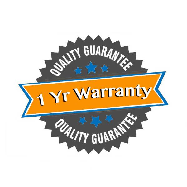 Quality guarantee badge with 1 year warranty for Penguin Chillers home spa water chiller