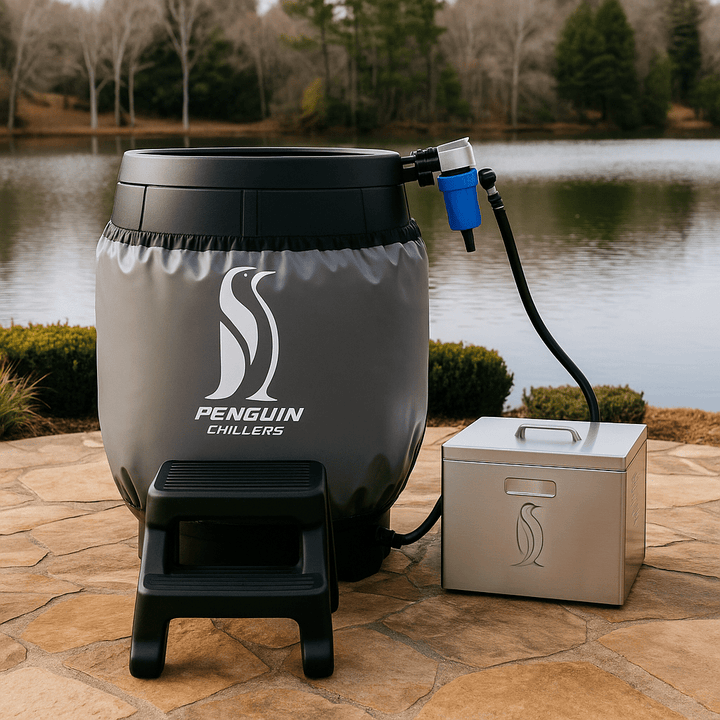 Penguin Chillers insulated barrel wrap designed for efficient cooling and outdoor use
