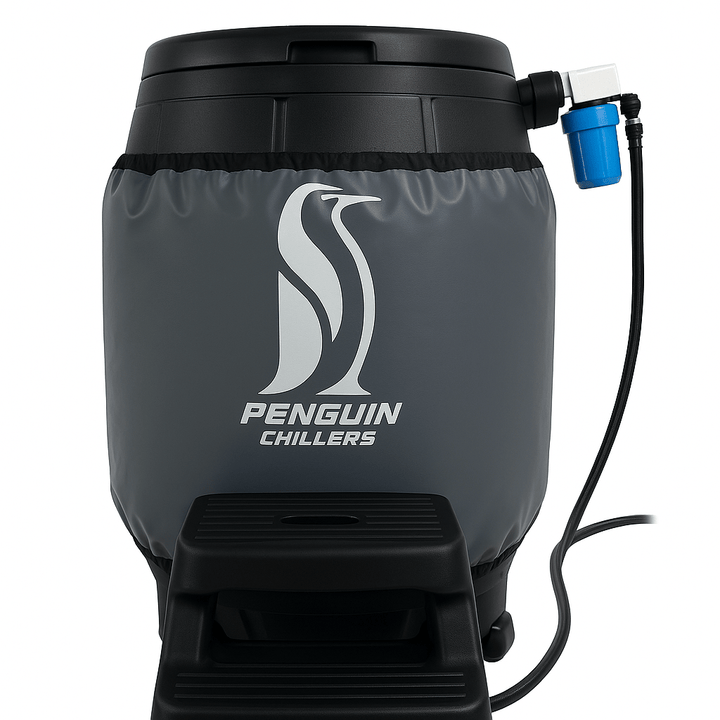 Penguin Chillers insulated barrel wrap designed to keep beverages cold and fresh