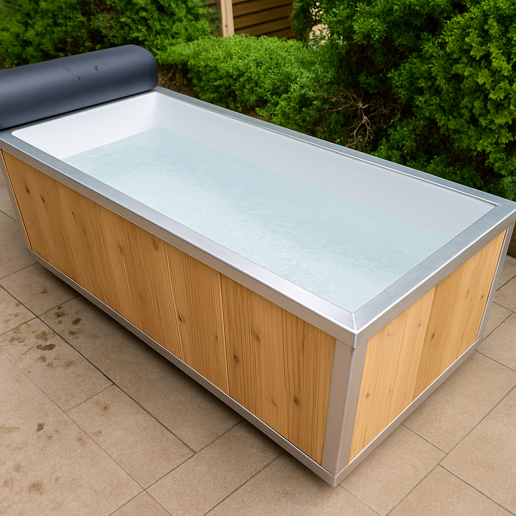 Leisurecraft Polar Plunge Tub for sale with sleek design and clear water for cold therapy