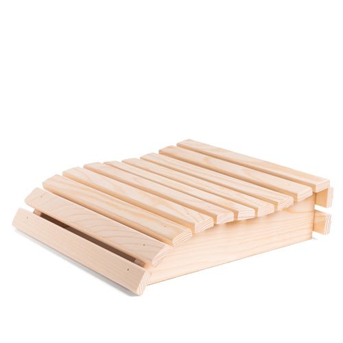 PROSAUNAS Contoured Wood Sauna Headrest - My Luxury Home Spa
