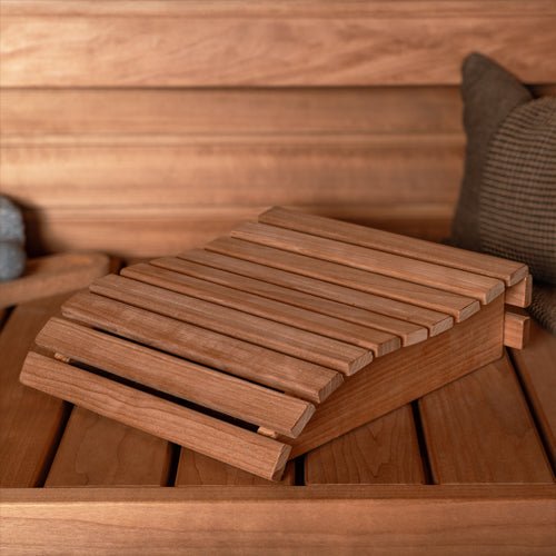 PROSAUNAS Contoured Wood Sauna Headrest - My Luxury Home Spa