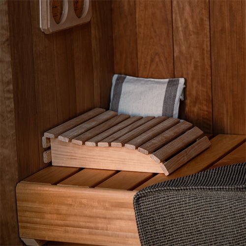 PROSAUNAS Contoured Wood Sauna Headrest - My Luxury Home Spa
