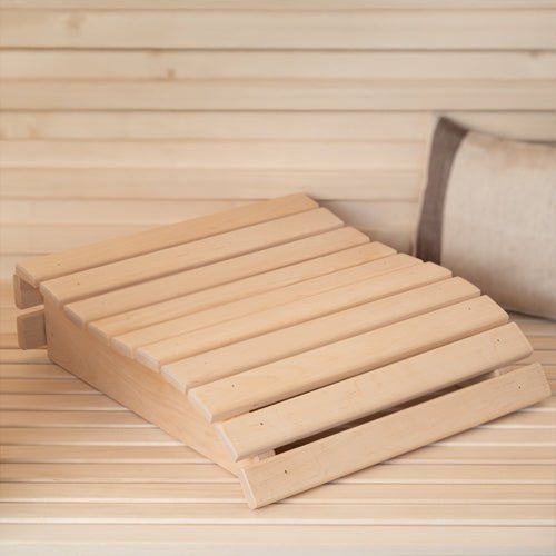 PROSAUNAS Contoured Wood Sauna Headrest - My Luxury Home Spa