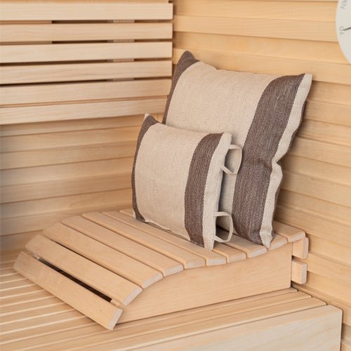PROSAUNAS Contoured Wood Sauna Headrest - My Luxury Home Spa