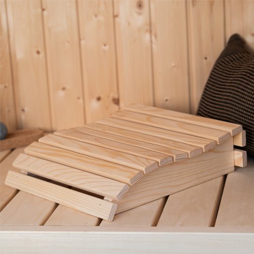 PROSAUNAS Contoured Wood Sauna Headrest - My Luxury Home Spa