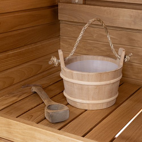 ProSaunas Wood Sauna Bucket with Rope Handle - My Luxury Home Spa