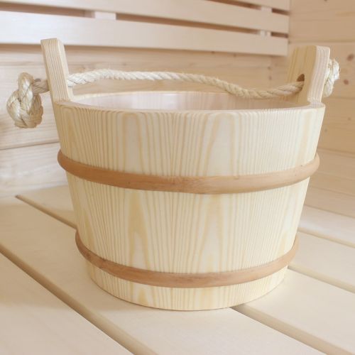 ProSaunas Wood Sauna Bucket with Rope Handle - My Luxury Home Spa
