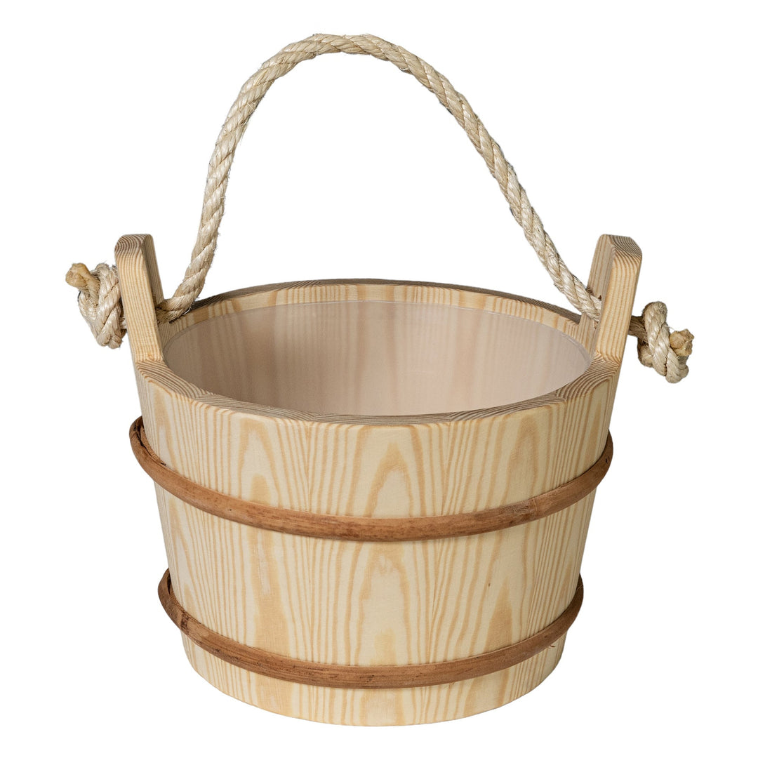 ProSaunas Wood Sauna Bucket with Rope Handle - My Luxury Home Spa