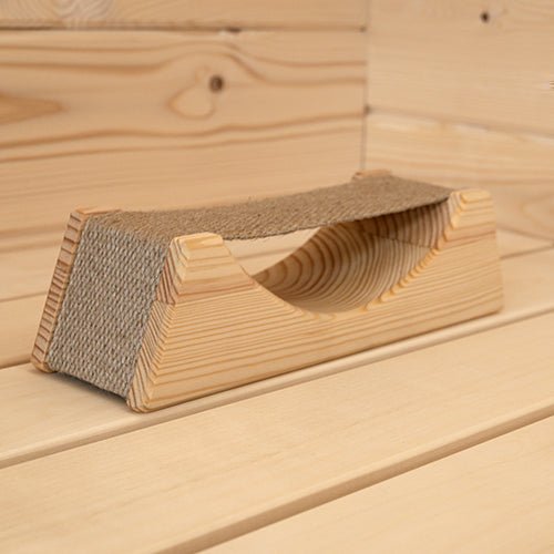 PROSAUNAS Wood Sauna Headrest with Cloth Neck Support - My Luxury Home Spa