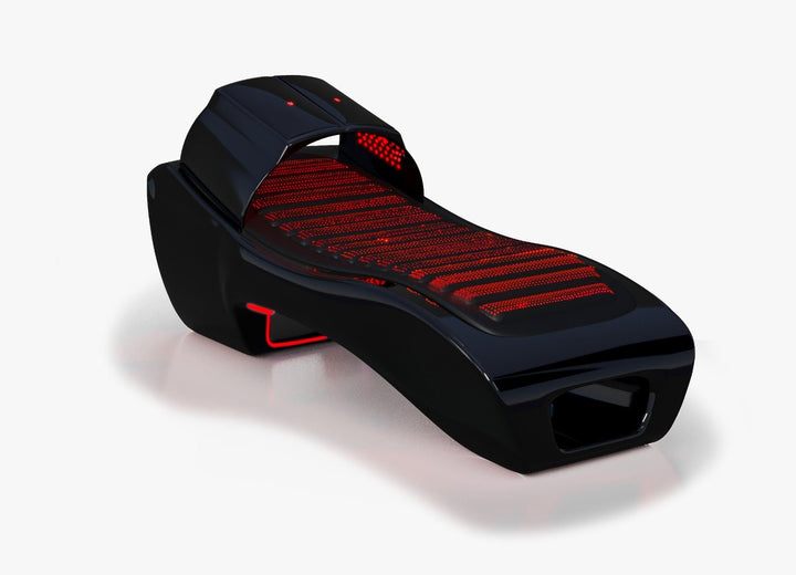 Vacuactivus red light therapy bed for home with sleek design and red LED panels for effective treatment.