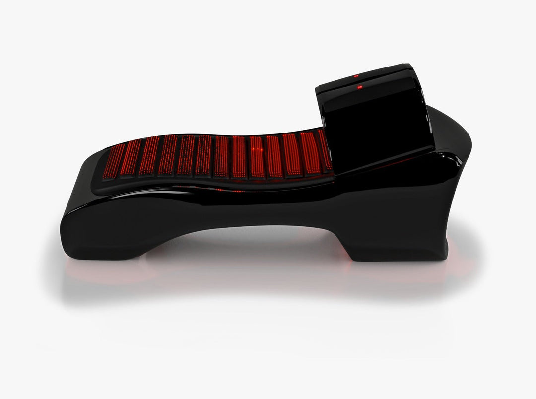 Vacuactivus red light therapy bed for home with sleek design and integrated red LED lights
