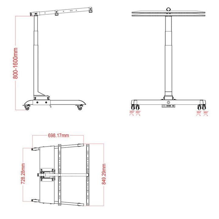 RedDotLED Motorized Stand - My Luxury Home Spa
