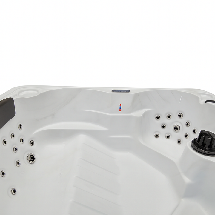 Luxury Spa Regal Studio Series hot tub interior with multiple jets and ergonomic seating