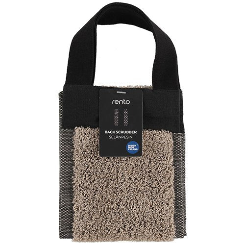 Rento luxury back washer for shower with a soft scrubber design and comfortable grip straps