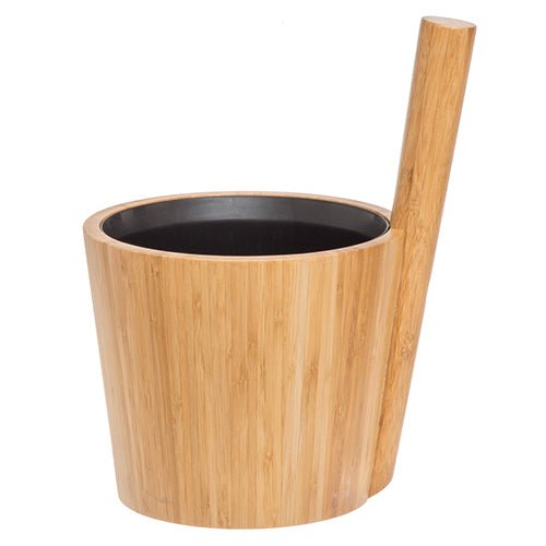 Rento Bamboo Straight Handle Sauna Bucket - My Luxury Home Spa