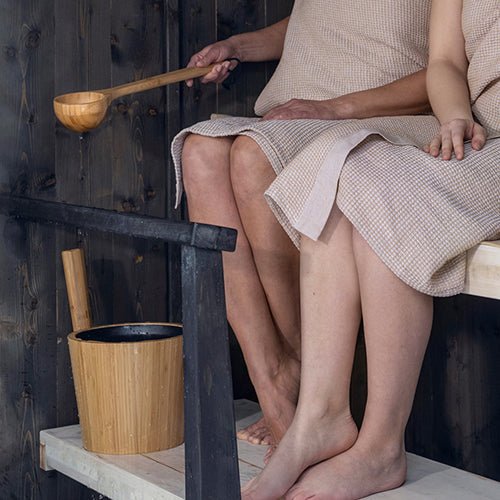 Rento Bamboo Straight Handle Sauna Bucket - My Luxury Home Spa