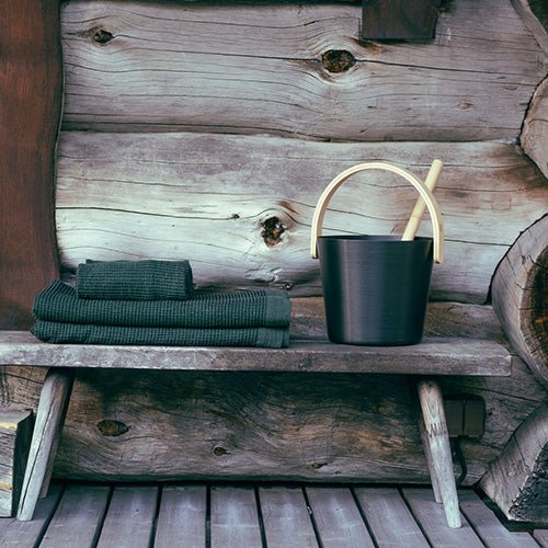 Rento Curved Handle Sauna Bucket - My Luxury Home Spa