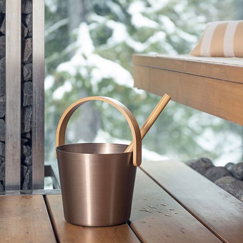 Rento Curved Handle Sauna Bucket - My Luxury Home Spa