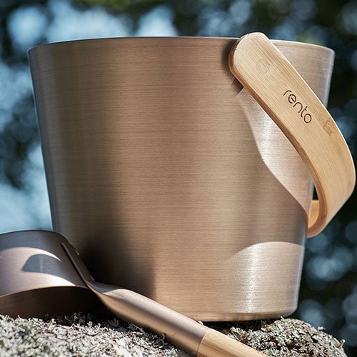 Rento Curved Handle Sauna Bucket - My Luxury Home Spa