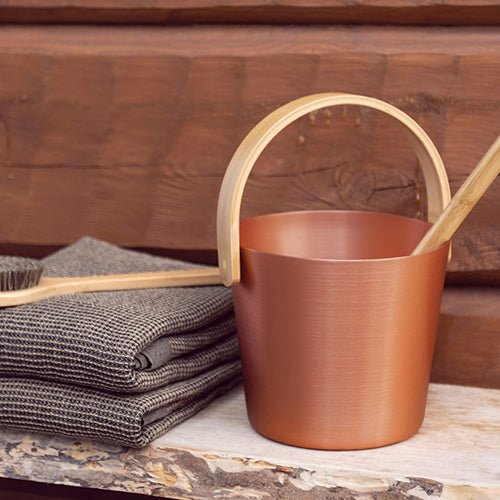Rento Curved Handle Sauna Bucket - My Luxury Home Spa
