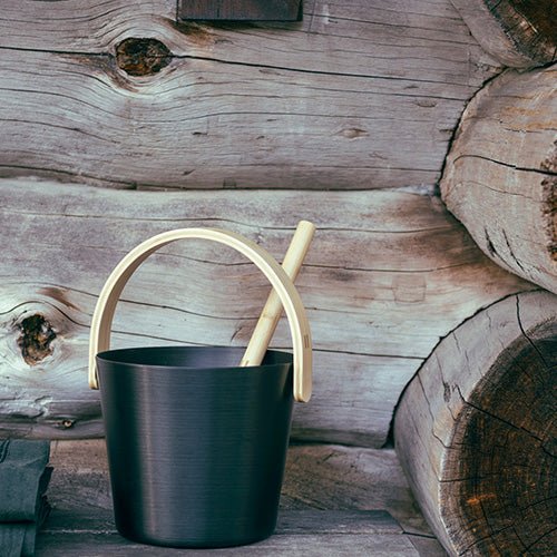 Rento Curved Handle Sauna Bucket - My Luxury Home Spa