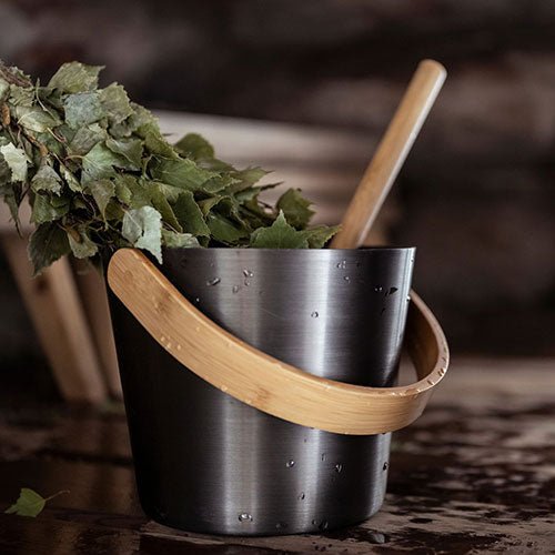 Rento Curved Handle Sauna Bucket - My Luxury Home Spa