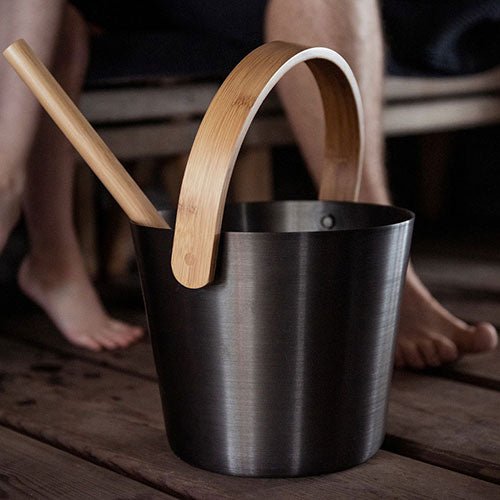 Rento Curved Handle Sauna Bucket - My Luxury Home Spa