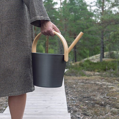 Rento Curved Handle Sauna Bucket - My Luxury Home Spa
