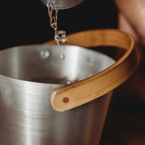 Rento Curved Handle Sauna Bucket - My Luxury Home Spa